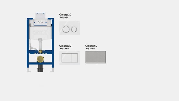 Geberit Doofix Omega e placche di comando