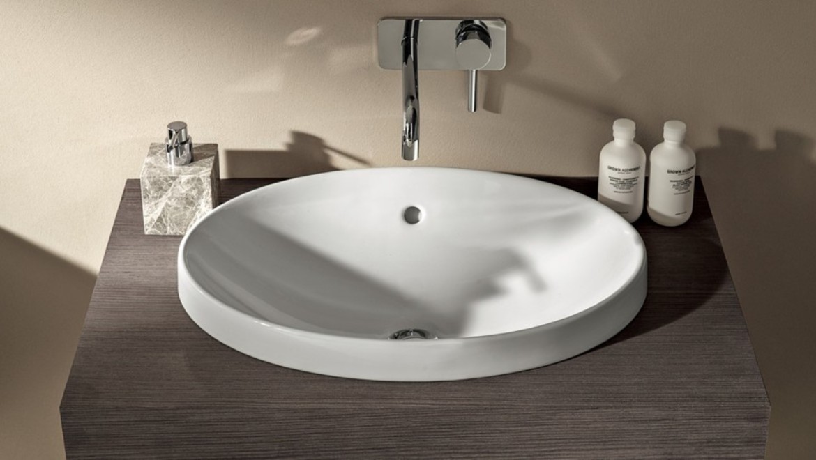 Lavabo soprapiano da incasso Geberit Variform