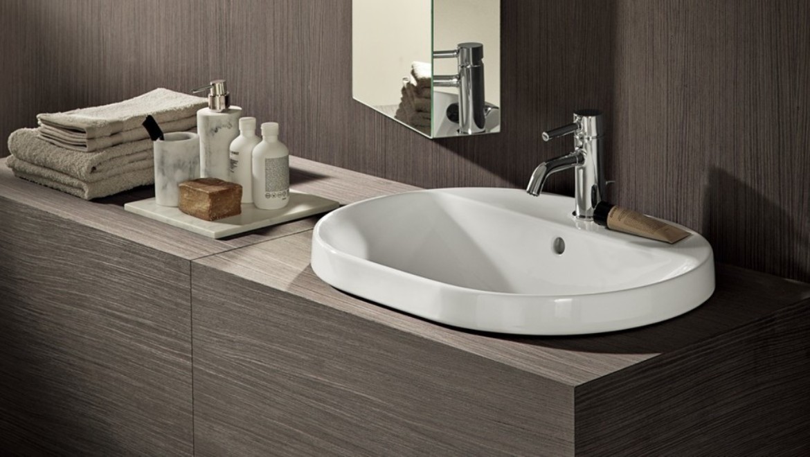 Lavabo soprapiano da incasso Geberit Variform