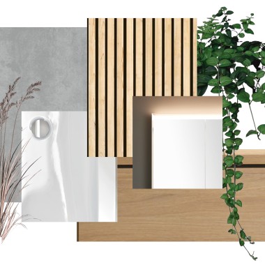 Moodboard del progetto 6x6 (© Bjerg Arkitektur)