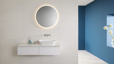 Lavabo da appoggio Geberit ONE con mobile iCon