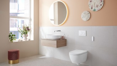 Bagno con vaso bidet Geberit AquaClean Alba