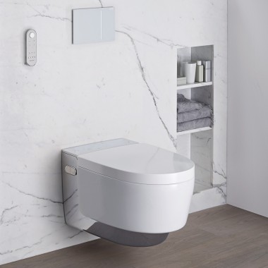 Bagno per disabili con Geberit AquaClean Mera