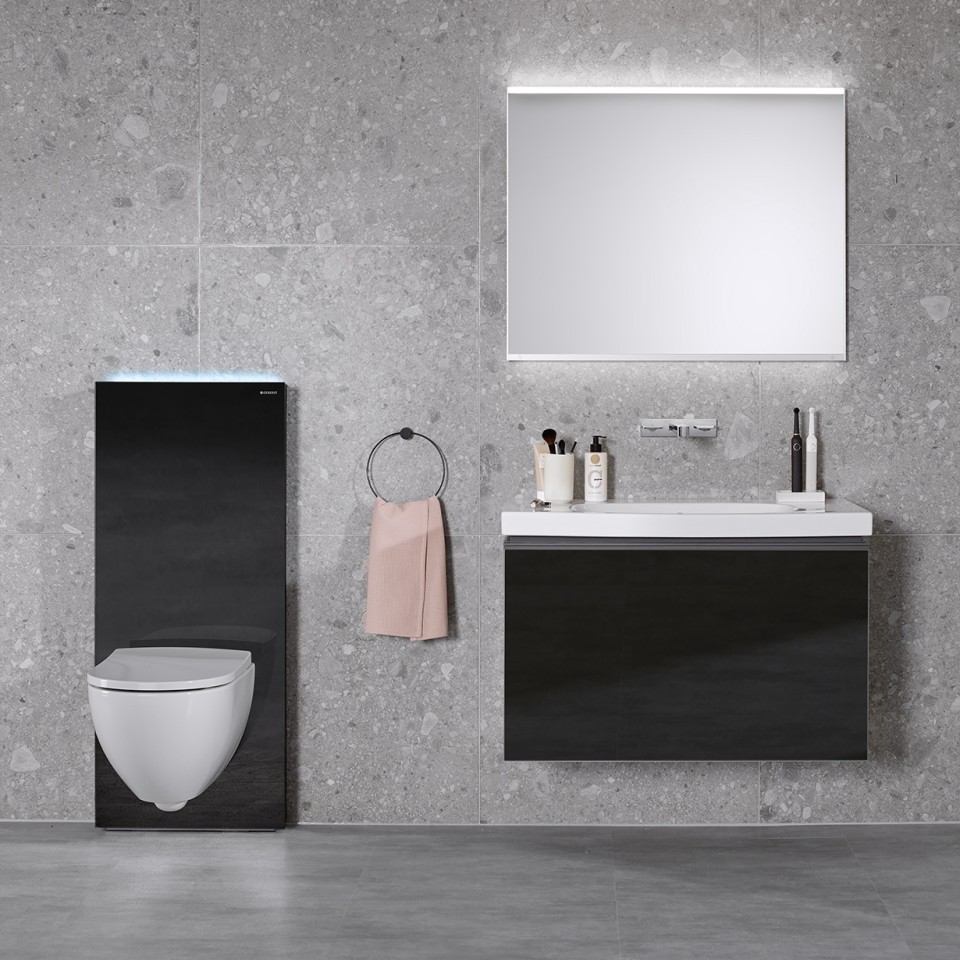 Monolith Plus con WC e lavabo Acanto