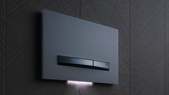 Geberit Sigma50 con luce di cortesia Geberit Sigma50 con luce di cortesia