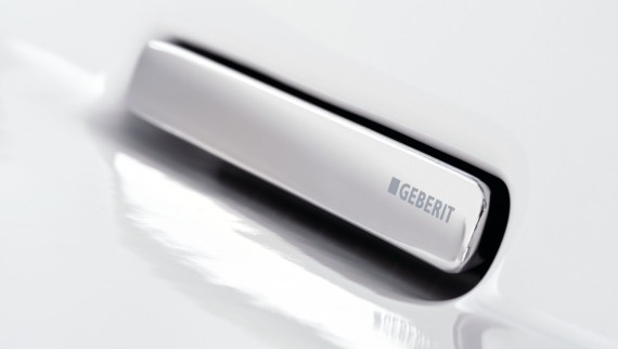 Tappo di piletta Geberit ONE all’interno del lavabo Tappo di piletta Geberit ONE all’interno del lavabo