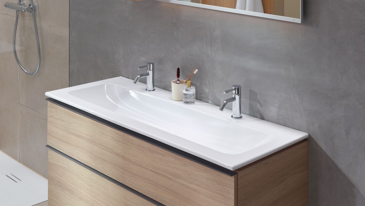 Lavabo doppio Geberit iCon