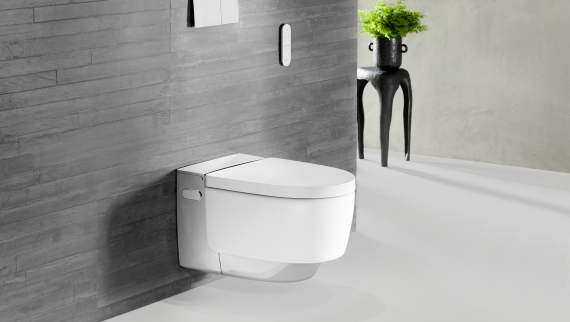 Geberit AquaClean Mera Comfort cromato con telecomando Sigma70