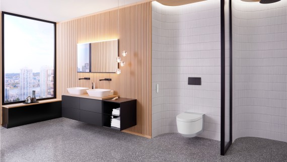 Geberit AquaClean Mera in cromo Geberit AquaClean Mera in cromo