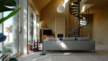 Inondata di luce: la Haus am Hof è luminosa e accogliente grazie alle ampie superfici vetrate. (© Anna W.)