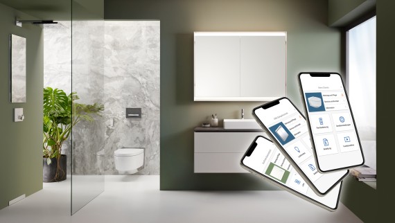 Geberit Home per un comodo utilizzo dei prodotti per il bagno Geberit