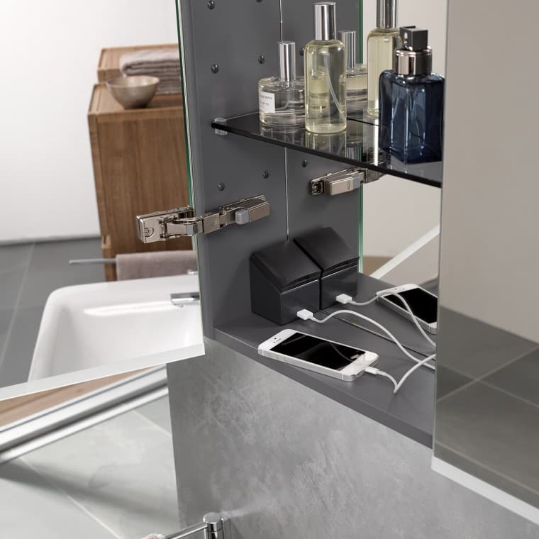 Porta USB integrata in Geberit Option (© Geberit) Porta USB integrata in Geberit Option (© Geberit)