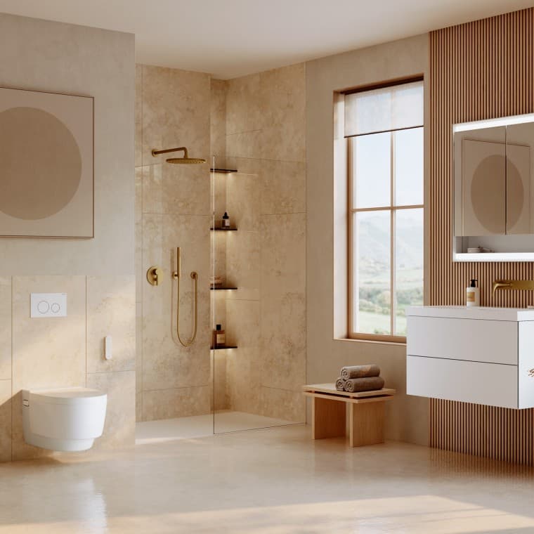 Un bagno splendido dedicato al benessere Un bagno splendido dedicato al benessere